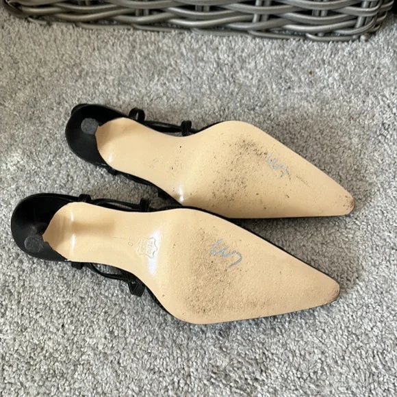 LIBERTY MADE IN ITALY BLACK SANDALS SHOES SIZE 38/8 - Picture 6 of 7